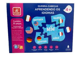 Qubra-cabeças idiomas 30 peças - a casa