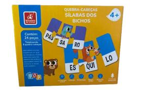 Qubra-cabecas silabas dos bichos - a casa Qubra-cabecas silabas dos bichos - a casa