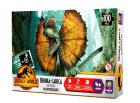 Quebra Cabeça 100 pç - Dilophossauro Jurassic Quebra Cabeça 100 pç - Dilophossauro Jurassic