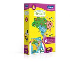 Quebra-cabeça 100 pç encapado - mapa do brasil