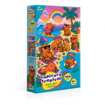 Quebra cabeca 100 pcs capivara tropical metalizado