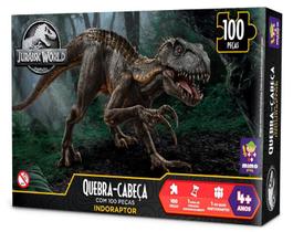 Quebra Cabeça 100 pçs - Jurassic World - Indoraptor - Mimo - Mimo Toys