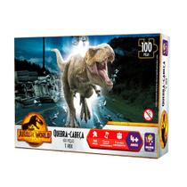 Quebra cabeca 100 pcs t-rex jurassic 2079 mimo Quebra cabeca 100 pcs t-rex jurassic 2079 mimo
