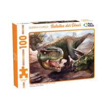 Quebra-Cabeça 100 Peças Batalha dos Dinos - Pais e Filhos Quebra-Cabeça 100 Peças Batalha dos Dinos - Pais e Filhos