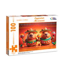 Quebra Cabeça 100 Peças Capivaras Mexicanas Pais & Filhos