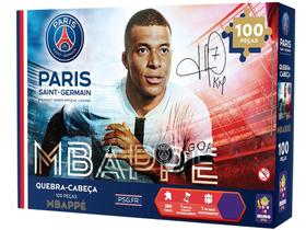 Quebra-cabeça 100 Peças Colecionável PSG Mbappé - Mimo Toys
