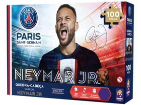 Quebra-cabeça 100 Peças Colecionável PSG Neymar Jr - Mimo Toys