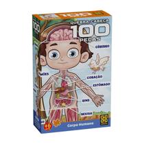 Quebra-cabeça 100 peças Corpo Humano - Grow Quebra-cabeça 100 peças Corpo Humano - Grow