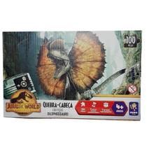 Quebra Cabeça 100 Peças Dilophossauro Jurassic Mimo Toys Quebra Cabeça 100 Peças Dilophossauro Jurassic Mimo Toys