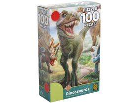 Quebra-cabeça 100 Peças Dinossauros Puzzle - Grow