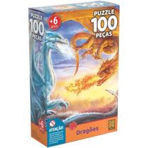 Quebra-cabeça - 100 peças - Dragões