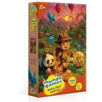 Quebra-Cabeça 100 Peças Encapado Mundo Games