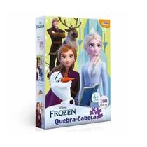 Quebra Cabeça 100 Peças Frozen Toyster Disney Princesas 8027