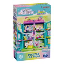 Quebra-Cabeça 100 Peças Gabby's Dollhouse Brilhante Grow - 04690 Quebra-Cabeça 100 Peças Gabby's Dollhouse Brilhante Grow - 04690