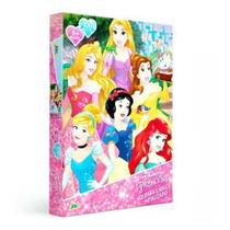 Quebra-Cabeça 100 peças Metalizado - Princesa Disney - Toys