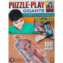 Quebra-cabeça 100 Peças Play Gigante - Corpo Humano Grow - GROW JOGOS