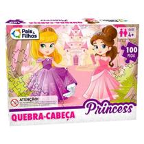 Quebra-cabeça 100 peças Princesa - Raciocínio lógico - Diversão para toda família