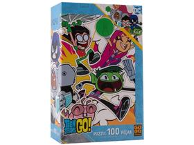 Quebra-cabeça 100 Peças Puzzle Teen Titans Go! - Grow