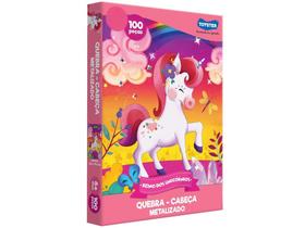 Quebra-cabeça 100 Peças Reino dos Unicórnios - Toyster 2573 Quebra-cabeça 100 Peças Reino dos Unicórnios - Toyster 2573