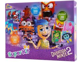 Quebra-cabeça 100 Peças Super Kit Divertidamente 2