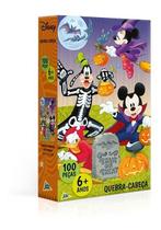 Quebra Cabeca 100 Pecas Turma Do Mickey Halloween Disney Puzzle Brinquedo Infantil Menino Menina 6+ - Jak