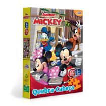 Quebra cabeca 100 pecas turma do mickey - toyster