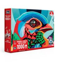 Quebra-cabeça 1000 pçs Metalizado Pássaro Em Cores- Toyster