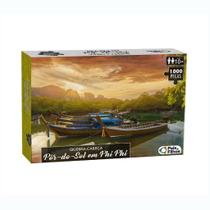 Quebra Cabeça 1000 Pçs Por do Sol Pais & Filhos