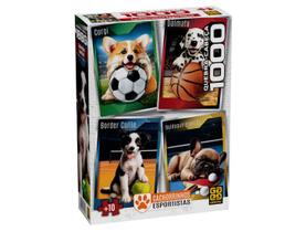 Quebra-Cabeça - 1000 Peças - Cachorrinhos Esportistas -Grow