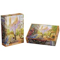 Quebra-Cabeça 1000 peças Charme Parisiense - Grow Quebra-Cabeça 1000 peças Charme Parisiense - Grow