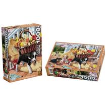 Quebra cabeca 1000 peças filhotes brincando - grow Quebra cabeca 1000 peças filhotes brincando - grow