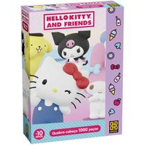Quebra Cabeça 1000 Peças Hello Kitty e Amigos 04987 - Grow Quebra Cabeça 1000 Peças Hello Kitty e Amigos 04987 - Grow