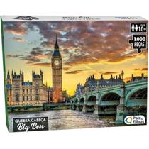 Quebra-Cabeça 1000 Peças Infantil Big Ben percepção visual 74x54cm Pais&Filhos Quebra-Cabeça 1000 Peças Infantil Big Ben percepção visual 74x54cm Pais&Filhos
