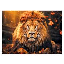 Quebra cabeça 1000 Peças Leão Rei da Savana Quebra cabeça 1000 Peças Leão Rei da Savana