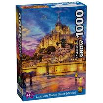 Quebra Cabeça 1000 Peças Luar Em Monte Saint-Michel Grow