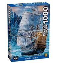 Quebra - Cabeça - 1000 peças - Navio Pirata - Grow - 4264