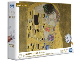 Quebra-cabeça 1000 Peças O Beijo Game Office - Gustav Klimt Toyster Brinquedos