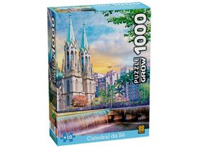 Quebra-cabeça 1000 Peças Puzzle Catedral da Sé - Grow