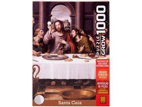 Quebra-cabeça 1000 Peças Puzzles Santa Ceia - Grow Quebra-cabeça 1000 Peças Puzzles Santa Ceia - Grow