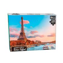 Quebra-Cabeça 1000 peças Torre Eiffel - Pais e Filhos Quebra-Cabeça 1000 peças Torre Eiffel - Pais e Filhos