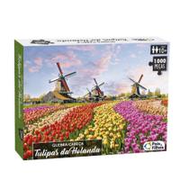 Quebra-Cabeça 1000 peças Tulipas da Holanda - Pais e Filhos - Pais & Filhos