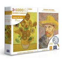Quebra-Cabeça 1000 Peças Van Gogh Retrato Girassois Toyster