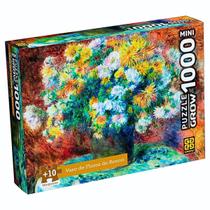 Quebra Cabeça 1000 Peças Vaso de Flores Renoir-4609 Grow