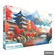 Quebra Cabeça 1000 Peças Vilarejo Japonês - Tudo em Caixa