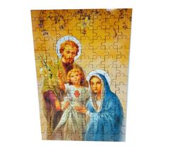 Quebra-cabeça 120 peças em MDF Sagrada Familia de Deus