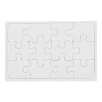 Quebra-cabeça - 14 x 9 cm - 12 Peças - 5 unidades