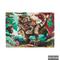 Quebra Cabeça 150 Peças Dinossauro T-rex - Tudo em Caixa