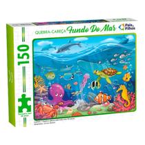 Quebra-Cabeça 150 peças Fundo do Mar - Pais e Filhos Quebra-Cabeça 150 peças Fundo do Mar - Pais e Filhos