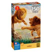 Quebra Cabeça 150 Peças Grow - Leões