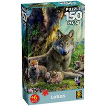 QUEBRA-CABEÇA 150 Peças Lobos GROW QUEBRA-CABEÇA 150 Peças Lobos GROW
